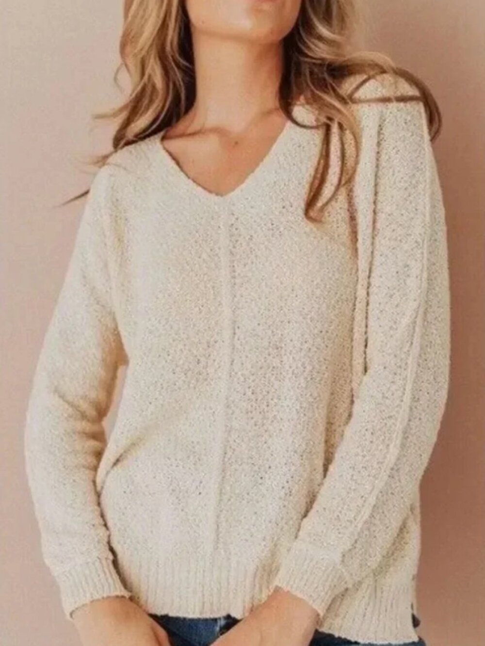 Knox Rose - Oversized Ivory Sweater